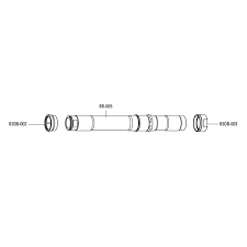 [RF7281835] FULCRUM RR-005 rear axle HH12-142